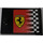 LEGO Zwart Kast 2 x 3 x 2 Deur met Checkered Vlag en Ferrari logo (Rechtsaf) Sticker (4533)