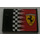 LEGO Zwart Kast 2 x 3 x 2 Deur met Ferrari logo en Checkered Vlag Sticker (4533)
