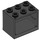LEGO Zwart Kast 2 x 3 x 2 met verzonken noppen (92410)