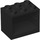 LEGO Zwart Kast 2 x 3 x 2 met verzonken noppen (92410)