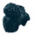 LEGO Schwarz Curly Haar mit Middle Part und Zwei High Pigtail Buns (65579)