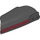 LEGO Noir Incurvé Armor avec Balle Socket et et Deux des trous avec Dark rouge line (26831 / 37820)