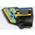 LEGO Black Curved Panel 1 Left with Blue, Yellow and Green Stripes, Sponsor Logos Sticker (87080)
