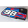 LEGO Black Curved Panel 4 Right with &quot;98&quot; Sticker (64391)