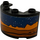 LEGO Black Cylinder 2 x 4 x 2 Half with Martian landscape with dark brown mountains, dark blue sky and stars (left) Sticker (24593)
