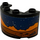 LEGO Black Cylinder 2 x 4 x 2 Half with Martian landscape with dark brown mountains, dark blue sky and stars (right) Sticker (24593)