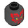 LEGO Black Darth Maul Head (Recessed Solid Stud) (83797 / 96707)