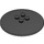LEGO Black Dish 6 x 6 (Hollow Studs) (44375 / 45729)