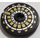 LEGO Noir Disk 3 x 3 avec Rond Ammunition Courroie Autocollant (2723)