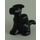LEGO Schwarz Hund mit Raised Paw (6250)