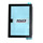 LEGO Black Door 1 x 4 x 5 Right with Transparent Light Blue Glass with &#039;POLICE&#039; with Red Line Sticker