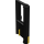 LEGO Black Door 1 x 4 x 5 Train Left with Yellow Stripe (4181)