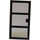 LEGO Black Door 1 x 4 x 6 with 3 Panes and Transparent Black Glass and Handle (76041)