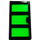 LEGO Noir Porte 1 x 4 x 6 avec 3 Panes et Transparent Green Verre