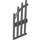 LEGO Sort Dør 1 x 4 x 9 Arched Gate med Bars (42448)