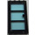 LEGO Sort Door Frame 1 x 4 x 6 with Black Door with Transparent Light Blue Glass