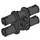 LEGO Zwart Dubbele Pin met Haakse Axlehole (32138 / 65098)