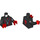 LEGO Noir Dragon Wizard Minifig Torse (973 / 76382)