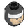 LEGO Black Dual Sided Batman Head with Serious/Angry Expression (Recessed Solid Stud) (3626 / 35004)