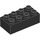 LEGO Schwarz Duplo Backstein 2 x 4 (3011 / 31459)