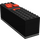 LEGO Zwart Electric 9V Battery Doos 4 x 14 x 4 met Dark Grijs Basis (2847 / 74650)