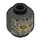 LEGO Black Erik Killmonger Minifigure Head (Recessed Solid Stud) (3626 / 37236)