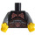 LEGO Schwarz Evil Zwerg Torso mit Kupfer Deko (973 / 88585)