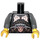 LEGO Noir Evil Dwarf Torse avec copper Décoration (973 / 88585)