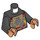 LEGO Schwarz Evil Macaque Minifig Torso (973 / 76382)