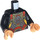 LEGO Schwarz Evil Macaque Minifig Torso (973 / 76382)