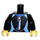 LEGO Black Female Catamaran Operator Minifig Torso (973 / 76382)