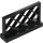 LEGO Zwart Schutting 1 x 4 x 2 Lattice (3185)