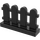 LEGO Schwarz Zaun 1 x 4 x 2 Picket (33303)