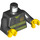 LEGO Zwart Fire-Fighter&#039;s Torso met Jacket (73403 / 76382)