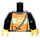 LEGO Black Fireman&#039;s Torso with Orange and Yellow Safety Vest (973 / 76382)