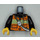 LEGO Black Fireman&#039;s Torso with Orange and Yellow Safety Vest (973 / 76382)