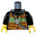 LEGO Black Fireman&#039;s Torso with Orange and Yellow Safety Vest (973 / 76382)