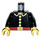 LEGO Noir Pompier Torse avec 5 Boutons et Rouge Ceinture (973)