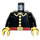 LEGO Black Fireman Torso with 5 buttons and red belt (973)