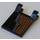LEGO Noir Drapeau 2 x 2 avec wooden Tableau avec metal Bord - Droite Côté Autocollant sans bord évasé (2335)
