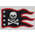 LEGO Noir Drapeau 5 x 8 avec Rouge Border et Crâne et Crossbones (71303)