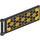 LEGO Zwart Vlag 7 x 3 met Staaf Handvat met Gold Solar Paneel (30292 / 105884)
