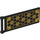 LEGO Noir Drapeau 7 x 3 avec Barre Manipuler avec Gold Solar Panneau (30292 / 105884)