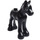 LEGO Zwart Foal met Zwart en Wit Ogen (26466 / 34882)