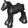LEGO Black Foal with Black and White Eyes (26466 / 34882)