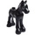 LEGO Schwarz Foal mit Schwarz und Weiß Augen (26466 / 34882)
