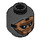 LEGO Black Foot Soldier Minifigure Head (Recessed Solid Stud) (3626 / 17911)