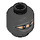 LEGO Black Foot Soldier Minifigure Head (Recessed Solid Stud) (3626 / 17912)