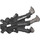 LEGO Black Foot With 3 Claws 5 x 8 x 2 with Pearl Claws (53562 / 87047)