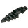 LEGO Black Foot with Pin Holes 2 x 7 x 1.5 (50858)